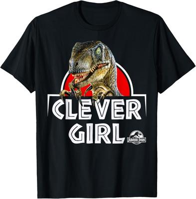 Jurassic Park Velociraptor Real Clever Grafik T-Shirt T-Shirt
