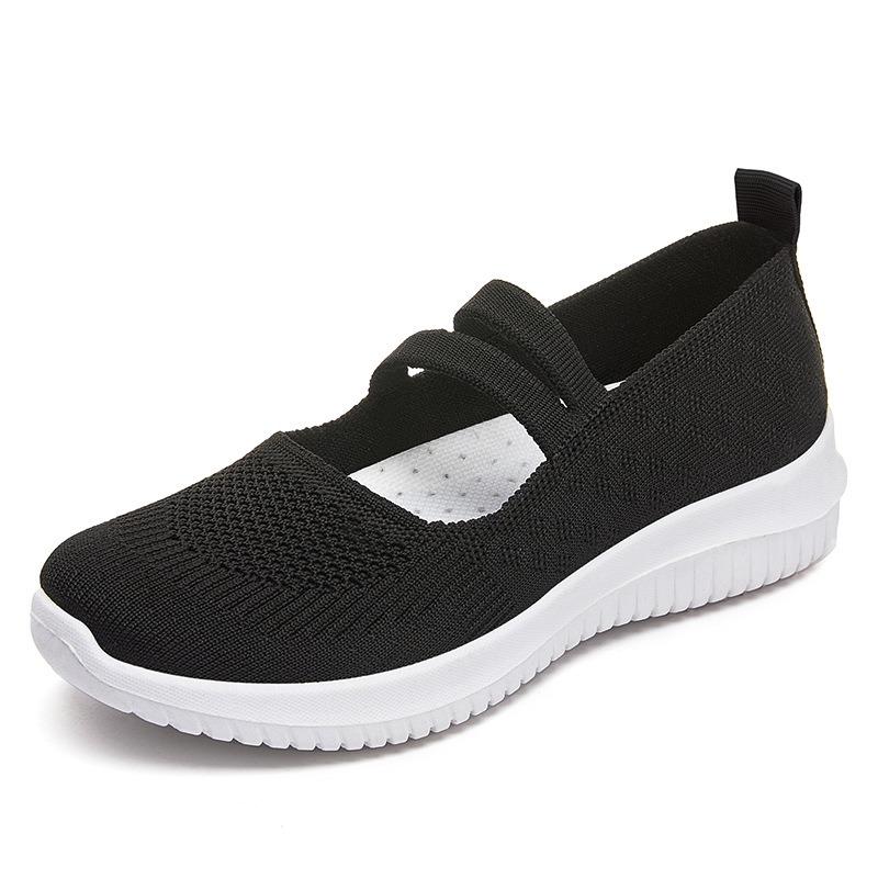 Shoes women's and women's shoes new cloth shoes large size breathable fly-woven shoes soft-soled casual shoes