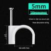 Steel Nail Round Plastic Cable Clip for Wire Management and Network Organization
