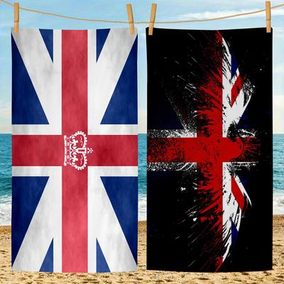 UK England Flag Big Microfiber Beach Towels Quick Dry Towel Sand Beach Towels Pool Towel for Travel Swim Pool Yoga