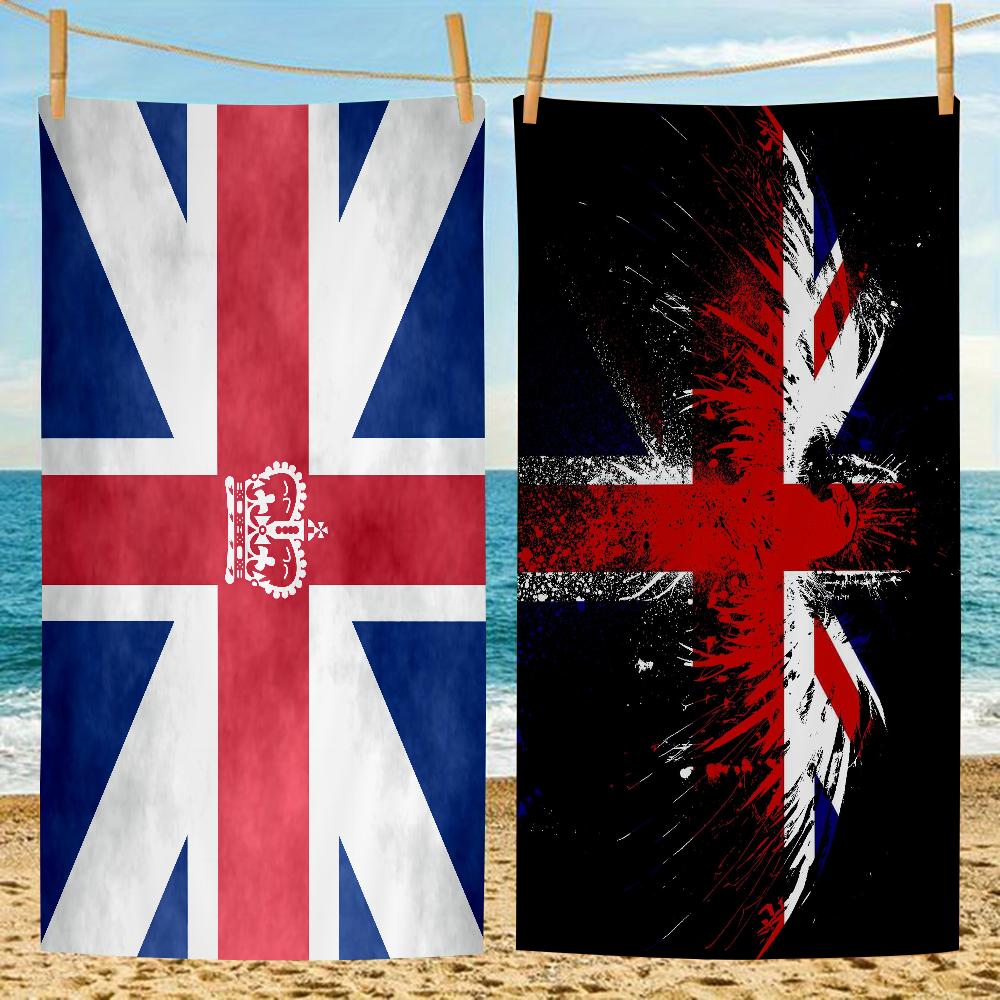 Ka Chen Muda White Uk England Flag Big Microfiber Beach Towels Quick Dry Towel Sand Beach Towels Pool Towel For Travel Swim Pool Yoga