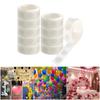 1000Pcs Invisible Double Side Adhesive Dots for Balloon Craft 1.2cm Clear Dots Sticker Removable for Wedding Decoration