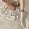 Dongdaemun Love Lolita Calf Stack Socks Summer Breathable Thin Polka Dot Socks