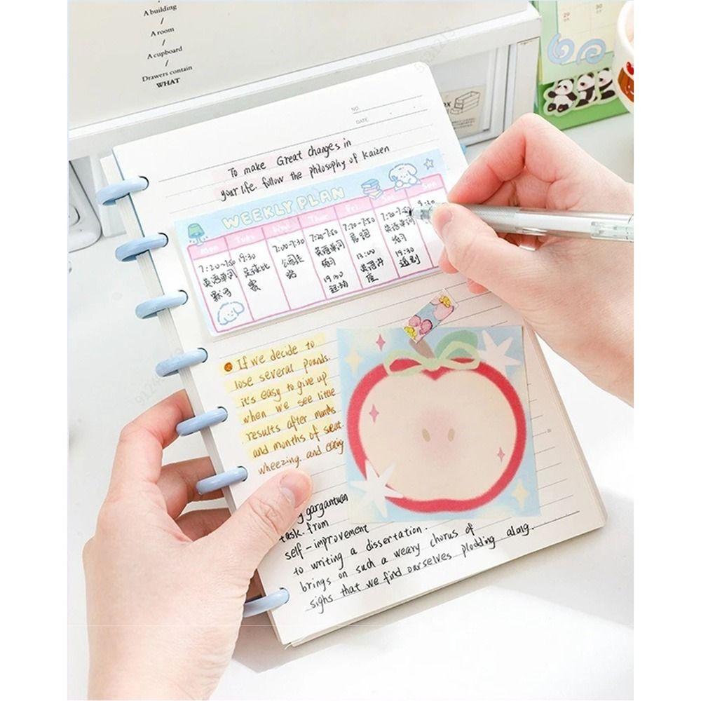 Creative A5 Loose-Leaf Book Cartoon DIY Binder Journals Mushroom Buckle Hole Notebook Writing