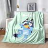 Bluey's Colorful Adventures Blanket Ultra-Soft Perfect for Livingroom Seaside Bedding All-Season Use Playful Design