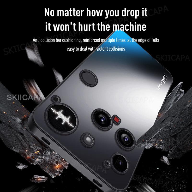 Nárazuvzdorný matný kryt pro Nothing Phone 3 AG Matný tvrdý nárazník Zadní kryt pro Nothing Phone3 Odolný proti otiskům prstů Funda A024