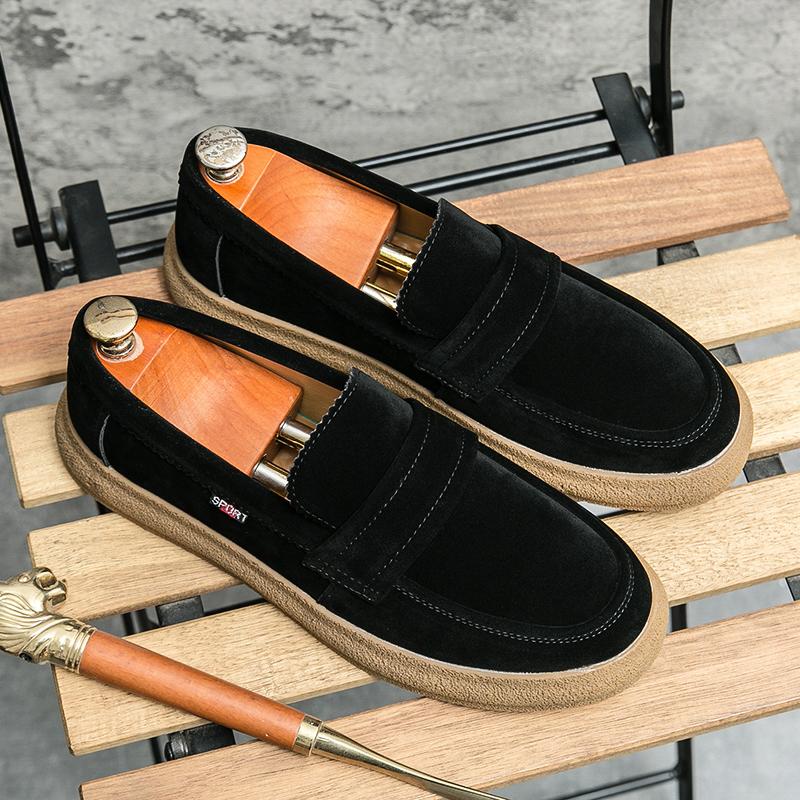 Модные повседневные кожаные туфли — фото 6