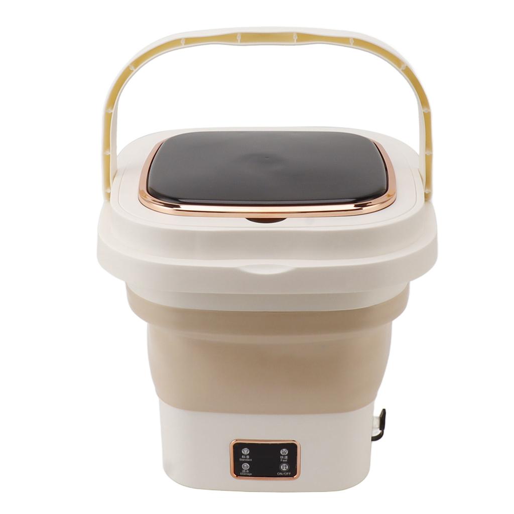 Portable Washing Machine 9L Automatic Small Foldable Bucket Washer for Dormitories Travel Business Trip