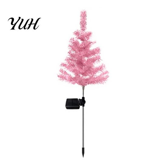Easy Install Solar Garden Stakes Christmas Tree Stake Lights, Outdoor IP65 Waterproof Crooked Lamp with Colorful Light for Scene Decor Pathway