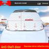 Magnetic Car Windshield Snow & Sun Cover: Dustproof, Heat-Insulating Half Sunshade