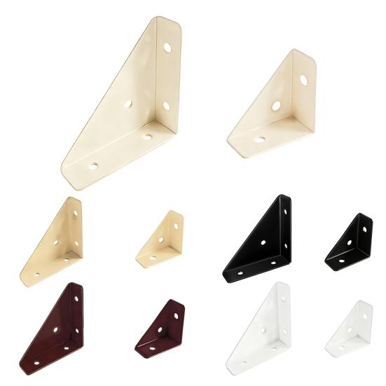 4 Stück Winkelverbinder Kaltgewalzter Stahl Eckwinkel 90 Grad Stahl Verstärkungswinkel Rostbeständige Möbelverbinder