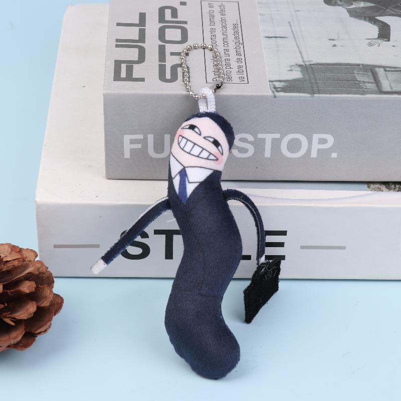 Cartoon Game Anime Gintama Plush Toys Funny Twisting Man Plush Keychain Cosplay Dolls Lovely Bag Pendant Hanging Decoration