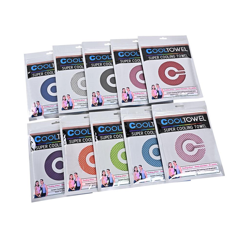 Two-Color Quick-Dry Cooling Ice Towel for Summer Fitness and Outdoor Sports