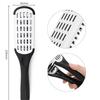 Pro Hairdressing Straightener Hairbrush Nylon Hair Straightening Double Brushes V Shape Comb Clamp Not Hurt Styling Tools DIY