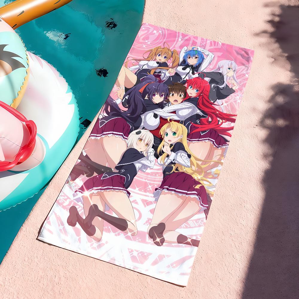 Anime H-High School DxD-Rias Gremory Towel Soft Pool Gift For Travel Gym Shower Camping Quick Dry Sports Large Beach Towels