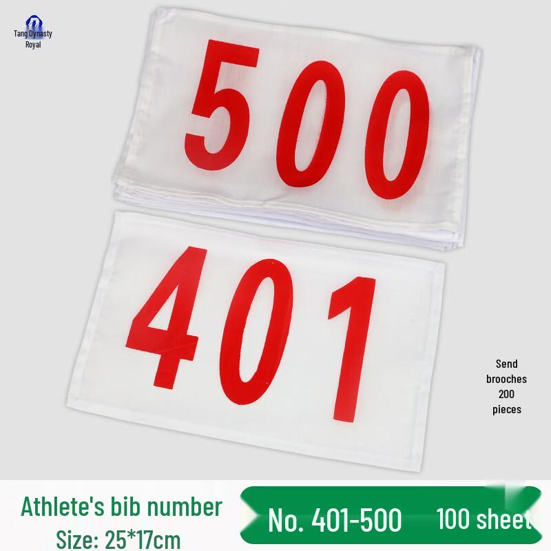 Sports Meet Number Bibs