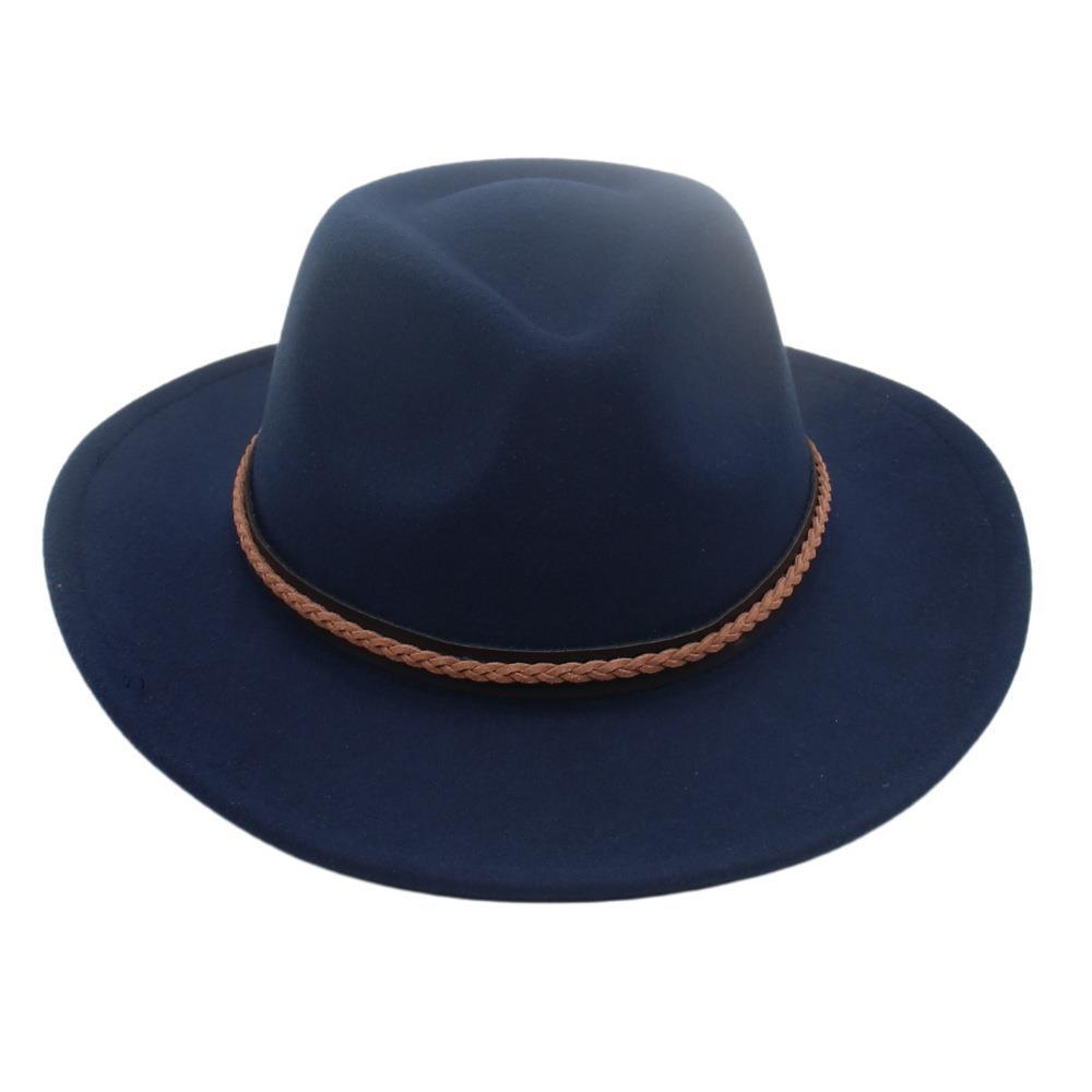 Nuovo Cappello Topper Etnico, Accessori Retrò con Piume Metalliche, Cappello da Cowboy Western, Cappello Jazz in Feltro per Uomo e Donna, Coppia