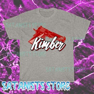 New Kimber Guns Firearms Men's Grey T-shirt 1 Funny Size S To 5XL