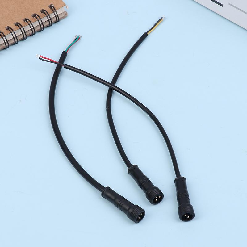 2Pin 3Pin 4Pin Male Cable Wire Plug Led Connector Jack Black Cable Wear Resistant Wire For Car Waterproof Socket Power Cord