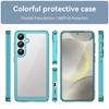 For Samsung Galaxy S25 Phone Case WANLONFENG XC Series TPU Acrylic Cover with Tempered Glass (Big Lens Hole)
