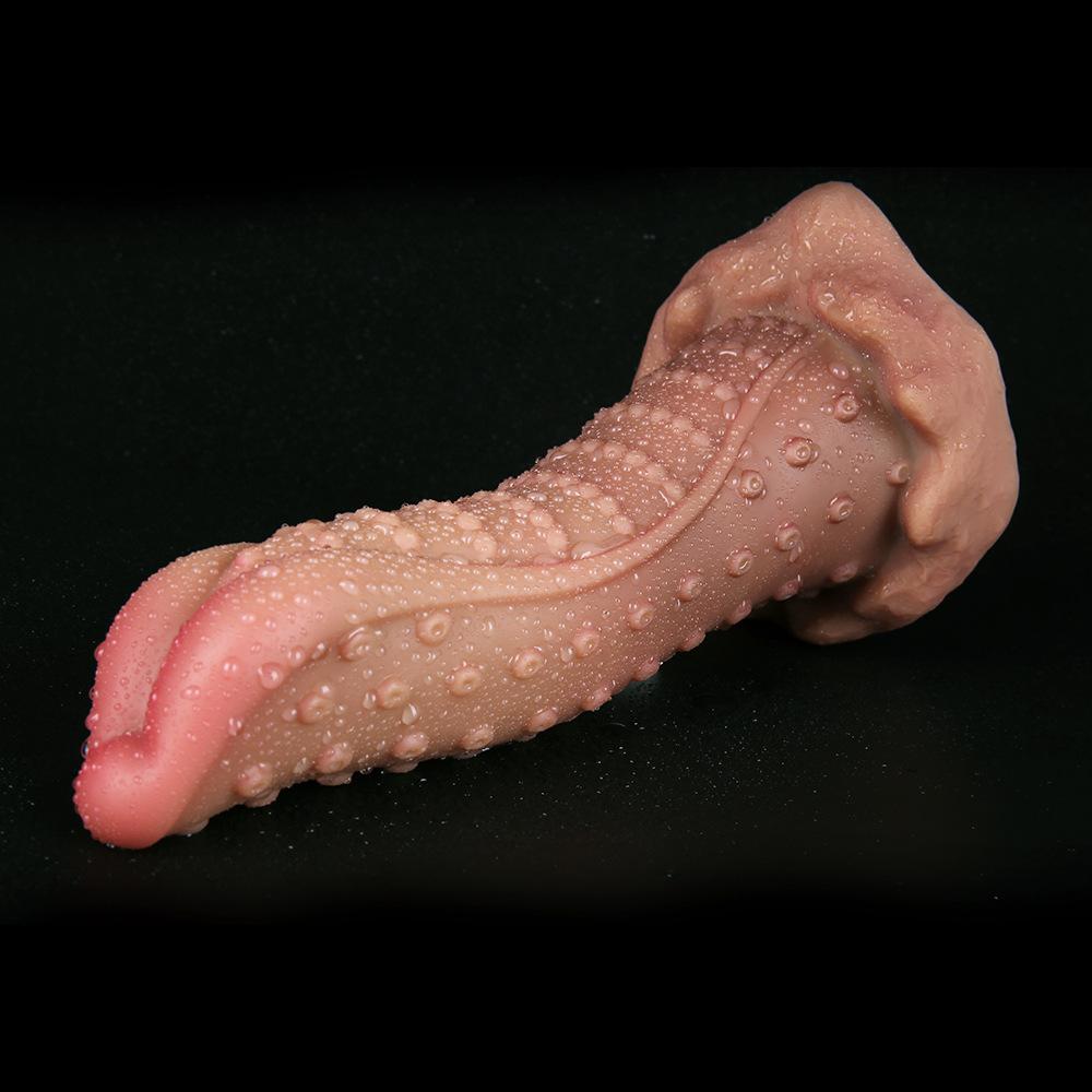 Woman Liquid Silicone Eggless Penis Butt Plug SM Couples Sex Adult Products