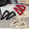 Korean Style Polka Dot Triangle Hair Clip Women's Fashionable and Simple BB Clip Hair Accessories