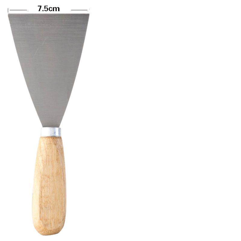 Verdicktes Edelstahl-Spachtel mit Holzgriff zum Verputzen und Farbabkratzen