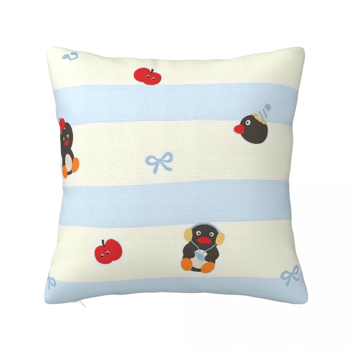 

Noot Pingu Square Pillow Case Penguin Cushion Cover Novelty Polyester Decorative Pillowcase for Car 40x40cm 30cm x 30cm