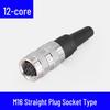 m16 12-pin female plug