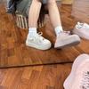 European real soft leather thick-soled little white shoes women's 2025 spring new popular muffin versatile board shoes casual student shoes
