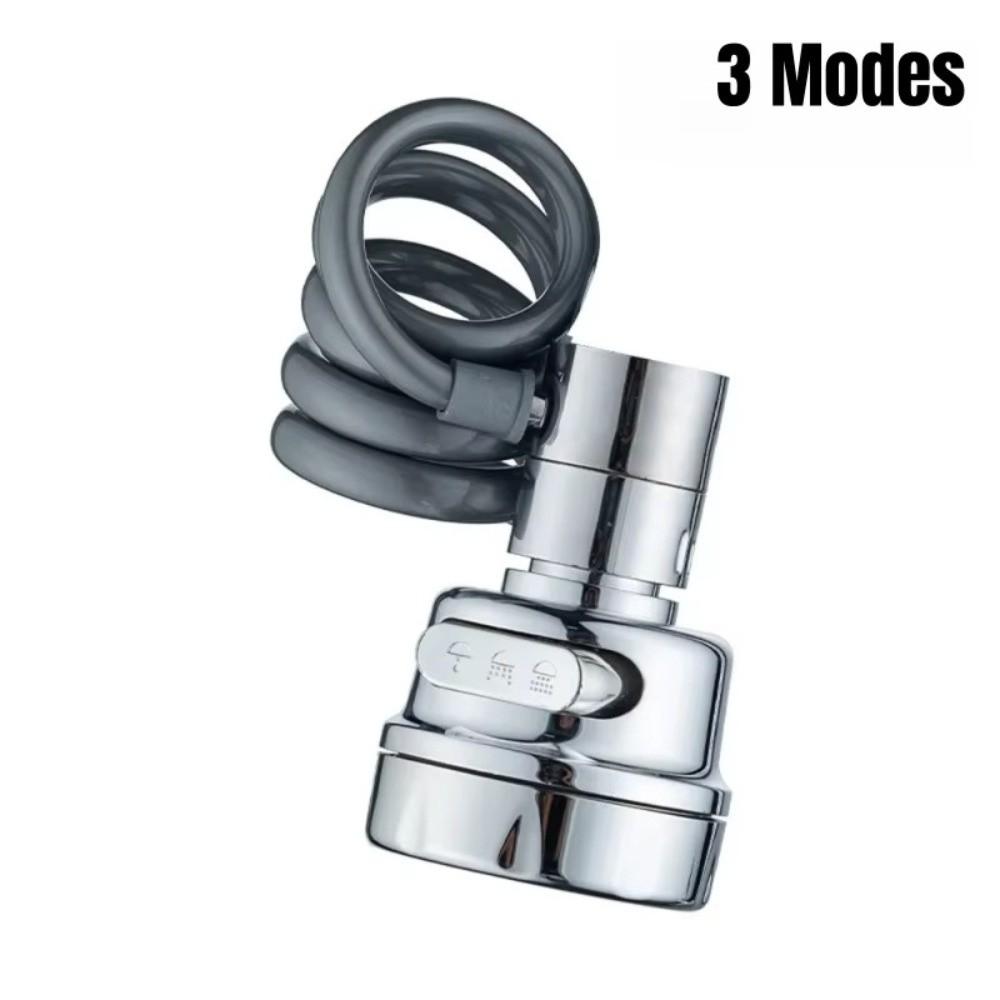 Anti-Splash Sink Faucet Extension Tube 3 Modes 360 Degree Rotation Faucet Adapter Bathroom Sink Sprayer