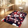 Personalized Crystal Velvet Carpet,Kendrick Lamar Custom Printed Name, Plush Area Rug For Home Indoor Decor