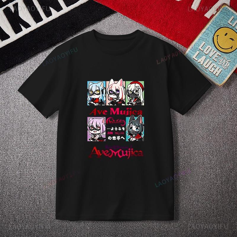 

Anime Shirt BanGDream! Ave Mujica T Shirt MyGO!!!!! Shoujo Girl Style Polyester Cheap O-neck Streetwear Kawaii Cute Tee Woman S разноцветный