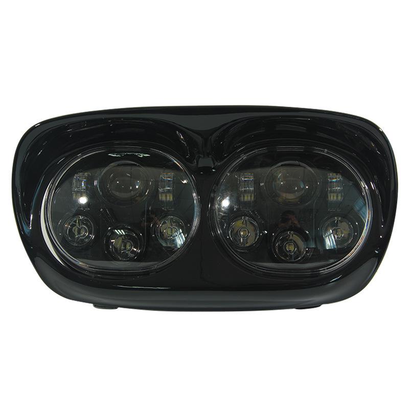 

Harley Motorcycle LED Dual Headlight with Angel Eye