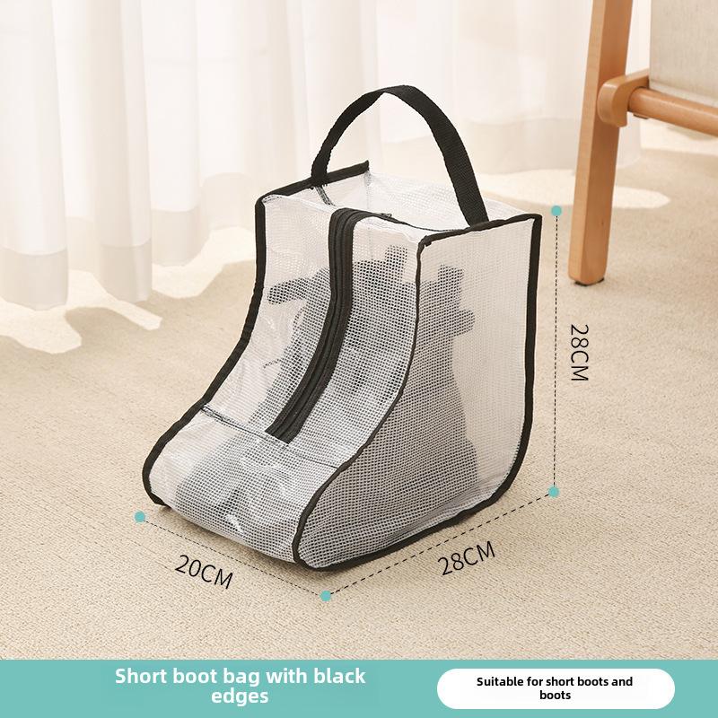 Travel Shoe Bags, Waterproof Dustproof Shoe Storage Bags with Handles, Clear Shoe Organizer for Boots and Shoes