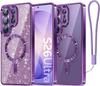 Μαγνητική Προστατευτική Θήκη για Samsung Galaxy S26 Ultra S25+ MagSafe Αποσπώμενη Κάρτα Flash και Λουράκι Καρπού Προστατευτικό Θήκη Φακού