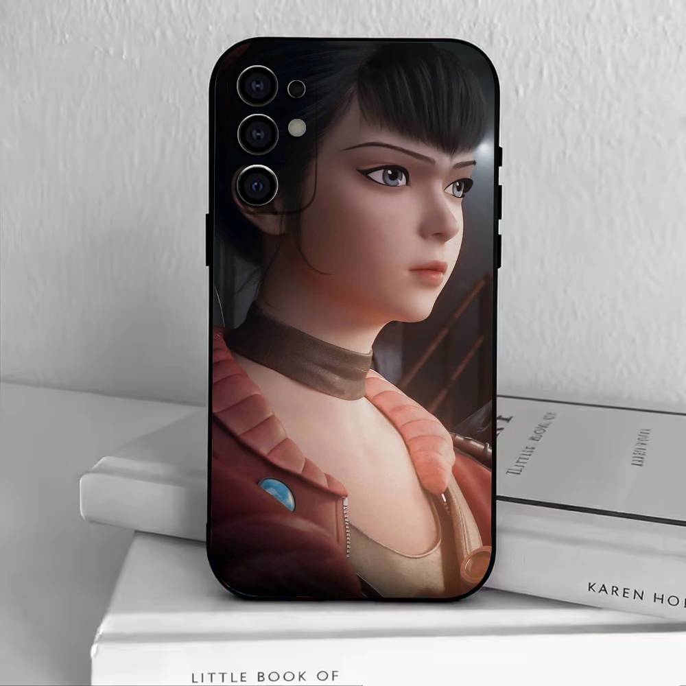 L-Ling Cage Phone Case For Samsung S25,S24,S21,S22,S23,S30,Ultra,S20,Plus,Fe,Soft Silicone Black Cover