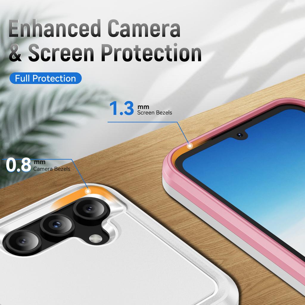 For Samsung Galaxy A15 5G/A15 4G Case Military Grade Ring Kickstand PC+TPU Phone Cover