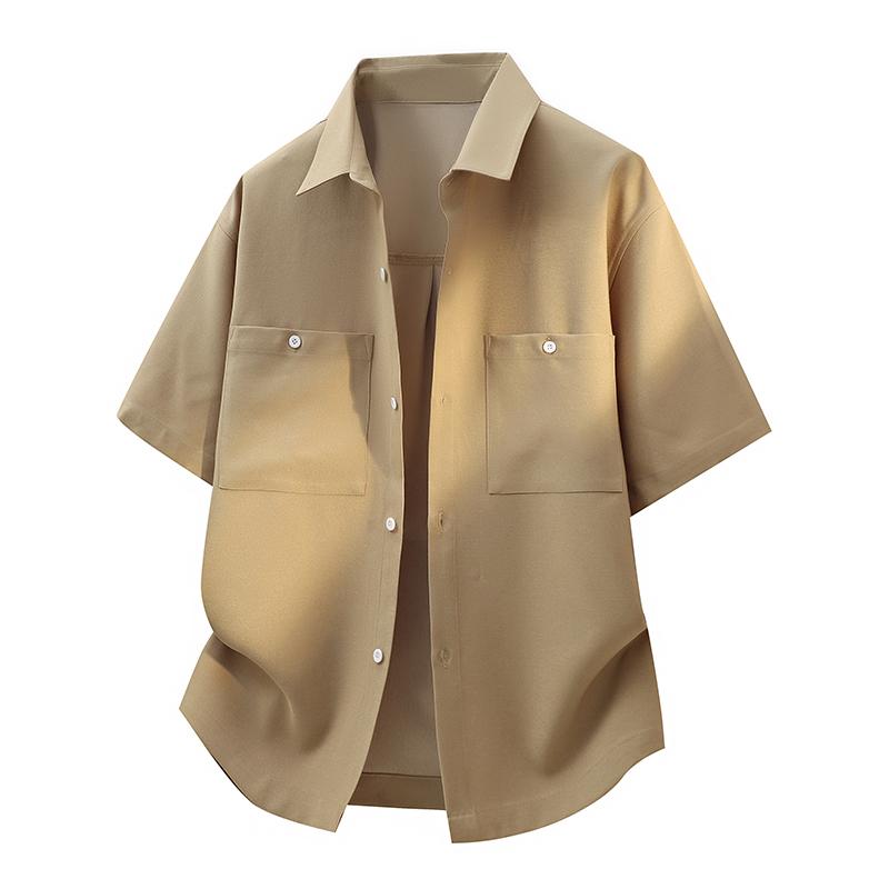 Summer Plus Size Collar Lined Shirt, Outdoor Lightweight, Breathable and Loose Shirt
