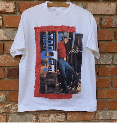 90s Vintage Chris Ledoux Country 1995 Tour Shirt White Unisex S-2345XL Unisex T-Shirt