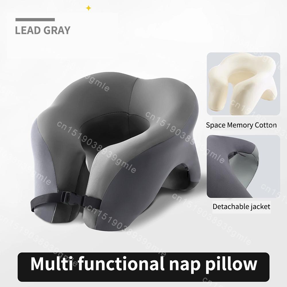 U-Shaped Memory Foam Pillow Face Cushion Ergonomic Head Neck Cervical Support Travel Office Nap Neck Guard Sleeping Pillow