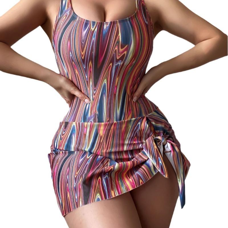 Brilliant New Vest-style One-piece Swimsuit 2556