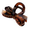 KISARG Hair Clip Small Holder Ribbon Bun Barrette Secure Strong Lightweight Accessory Stylish Light Tortoiseshell
