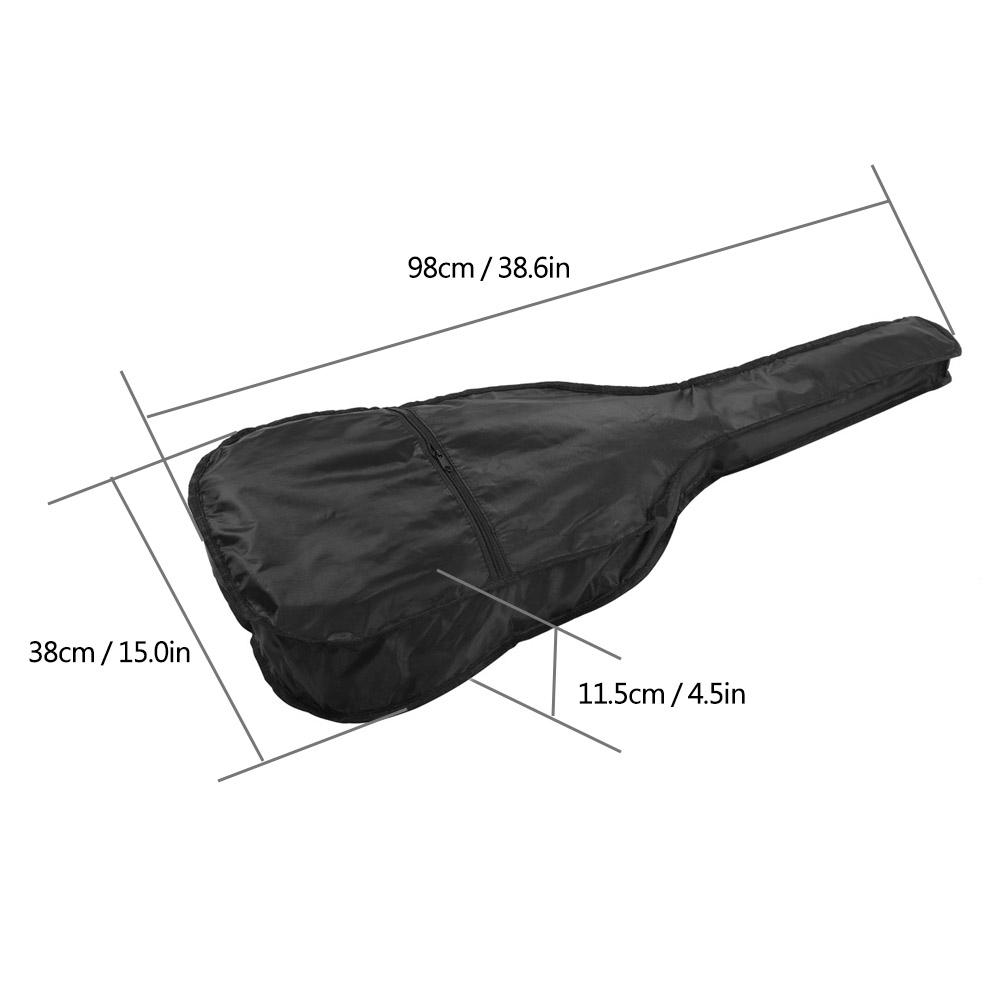 Verschleißfestes 420D Oxford-Gewebe Gitarrentrage Tasche Koffer Handtasche für 38 Gitarren