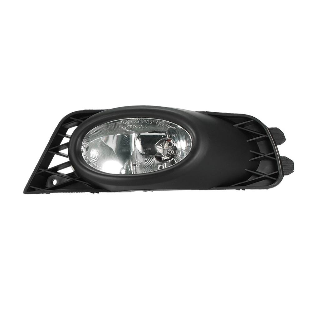 1 Pair Car Fog Lamp Front Bumper Grille Driving Fog Light H11 55W For Honda Civic Sedan 2009 2010 2011 Auto