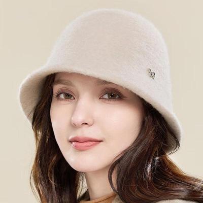 Women's Wool Knit Ear Protection Bucket Hat
