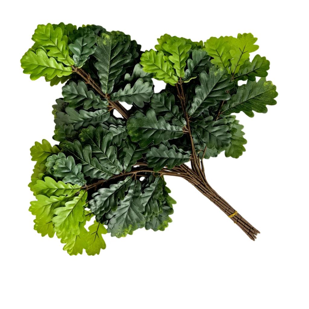 12pcs Artificial Maple Leaf Branch Waterproof Greenery Plants Foliage for Landscape Tree Making Home Decoration Outdoor Project