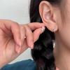 Fangxing Cross Earnail Women's Earrings with A Niche Design Sense, Simple and Fashionable Hong Kong Style New Trendy Earrings