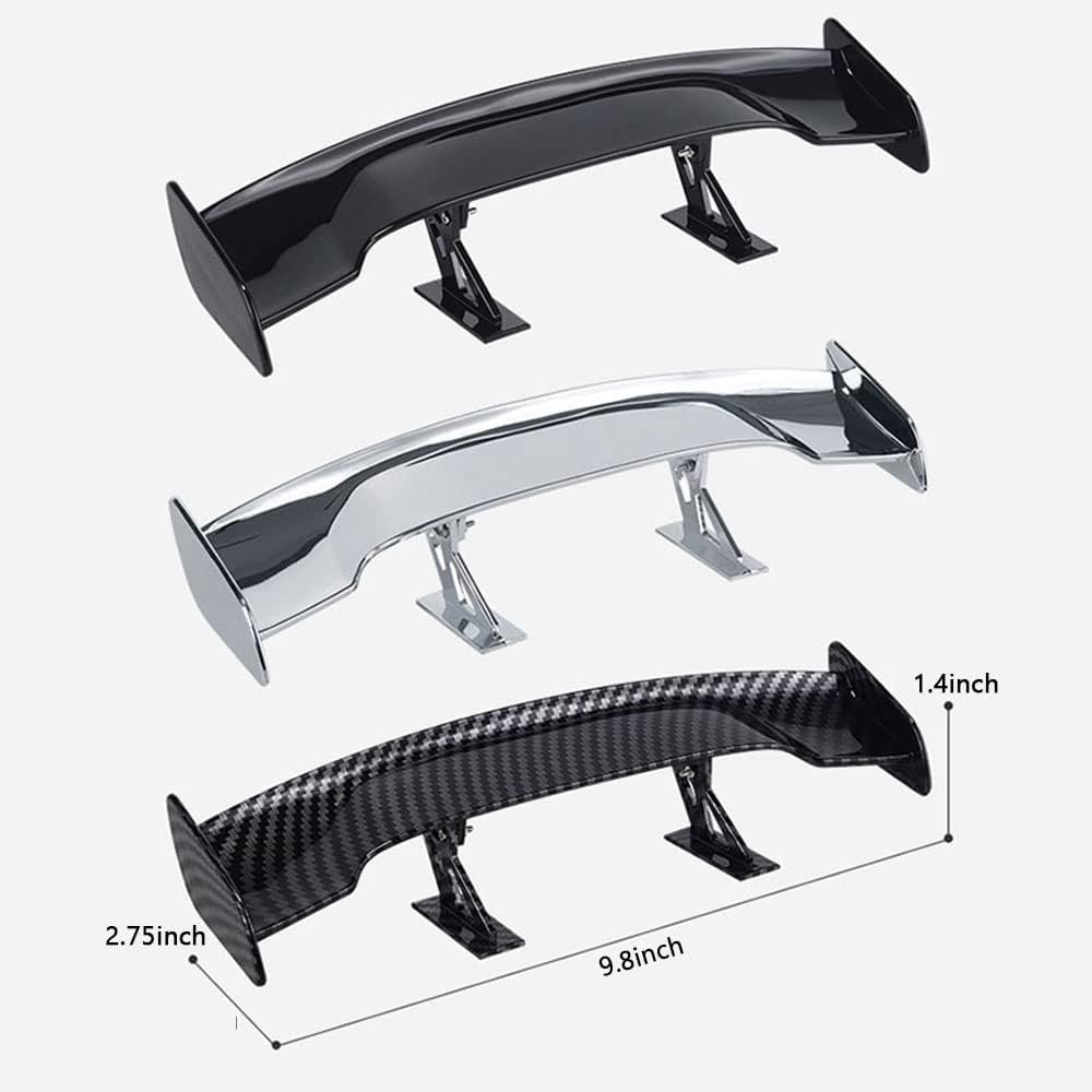 Cars Universal Mini Tiny Trunk Spoiler Auto Exteriores Rear Tail Wings ,9.8inch,Carbon Fiber,1pcs