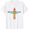 Waikiki Beach Hawaii Souvenir Retro Vintage Surf Tees Gifts Men Women Kids T-Shirt